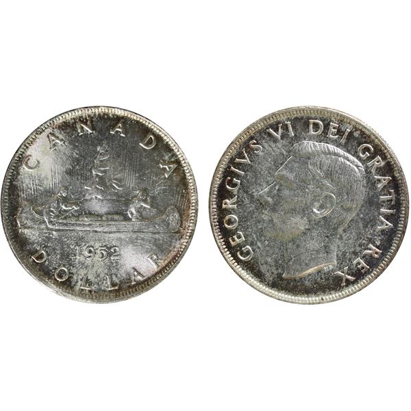 1952 $1 "WL - 2/2 ICCS Gem Mint State-65.  An impressive example of a very popular and desirable var