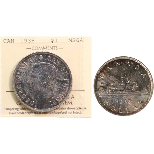 1955 $1 "Arnprior w/DB ICCS Choice Mint State-64 Fully brilliant and lustrous example.