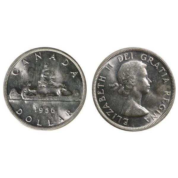 1956 $1 ICCS Gem Mint State-65.  Fully brilliant and lustrous.  A very nice and desirable example.  