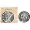 Image 1 : 1963 $1 ICCS Gem Mint State-65 Fully brilliant and lustrous.  A superior example.