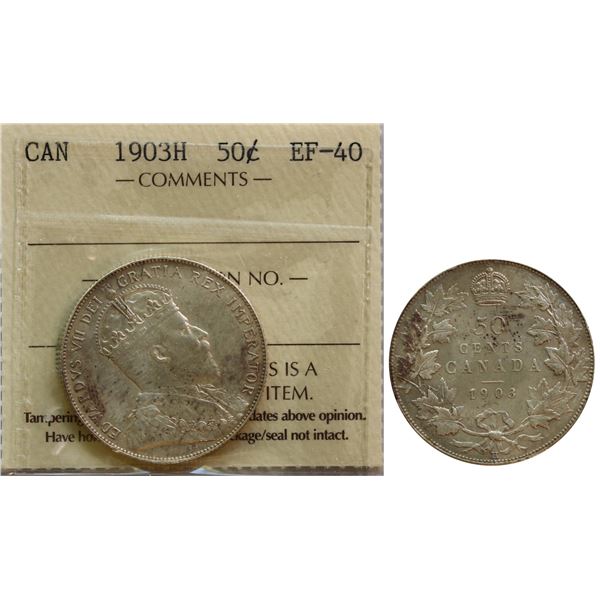 1903H 50¢ ICCS Extra Fine-40