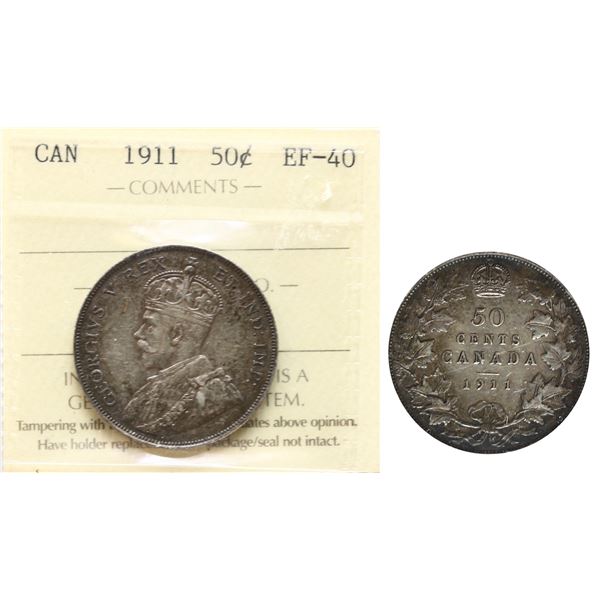 1911 50¢ ICCS Extra Fine-40