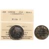Image 2 : 1880H 25¢ "Wide 0" ICCS Choice Mint State-63.  Extremely eye catching key example displaying speckle
