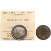 Image 2 : 1886 25¢ ICCS  "Obv.2 - Normal 6 - SBE" Choice Mint State-63. This is the rare obverse 2 type and th