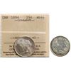 Image 2 : 1894 25¢ ICCS Superb Gem Mint State-66.  This is a Pristine issue with great eye appeal and superb f
