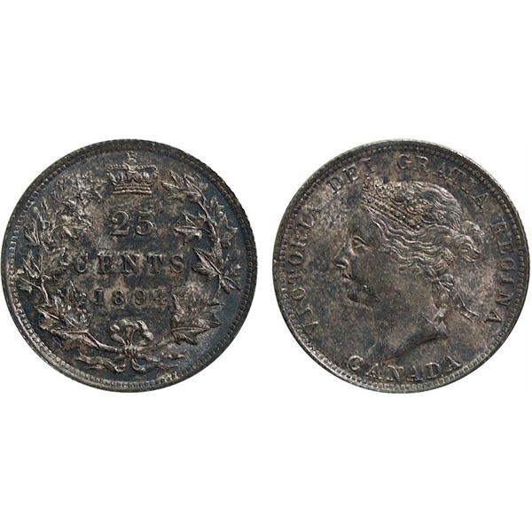 1894 25¢  ICCS Gem Mint State-65, Attractive shades over full underlying lustre.  A very difficult d