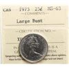 Image 2 : 1973 25¢ "Large Bust" ICCS Choice Mint State-63