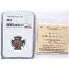 Image 2 : 1870 10¢ "Wide 0" ICCS & NGC Very Choice Mint State-64.  Delicate pink, gold and russet tones over f