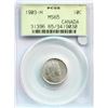 Image 2 : 1903H 10¢ PCGS Gem Mint State-65 Brilliant and lustrous. A true Gem Edwardian VII example.