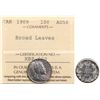 Image 1 : 1909 10¢ "Broad Leaves" ICCS Choice About Uncirculated-58, Brilliant and lustrous.