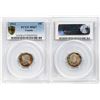 Image 2 : 1912 10¢ PCGS Superb Gem Mint State-67  Light blue, green and golden tones over full underlying lust