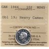 Image 2 : 1944 10¢ "Dbl 19, Heavy Cameo" ICCS Gem Mint State-65. An unbeatable monster, with perfect fields an