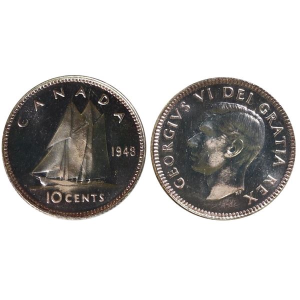 1948 10¢ ICCS Superb Gem Mint State-66.  Very scarce in top condition and rarely offered.  Don't mis