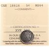 Image 2 : 1881H 5¢ ICCS Choice Mint State-64 Delicate russet tone over full lustre.  A nice and desirable exam