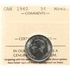 Image 2 : 1940 5¢ ICCS Gem Mint State-65.  Gem examples displaying attractive lustrous fields.