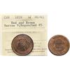 Image 1 : 1859 1¢ "Narrow 9- Repunched 85" ICCS Choice Mint State-63 RB