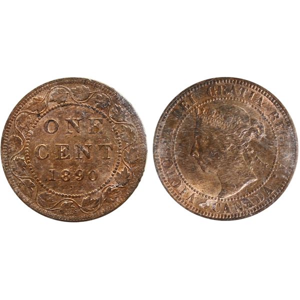 1890H 1¢ ICCS Choice Mint State-64 Red
