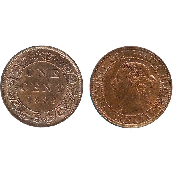 1896 1¢ CCCS Gem Mint State-65 Red.  A flashy example.