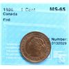 Image 2 : 1896 1¢ CCCS Gem Mint State-65 Red.  A flashy example.