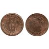 Image 1 : 1896 1¢ "Far 6" ICCS Choice Mint State-64 Red.  85% Red lustre.  Scarce variety!