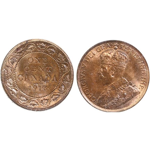 1913 1¢ ICCS Gem Mint State-65 Red