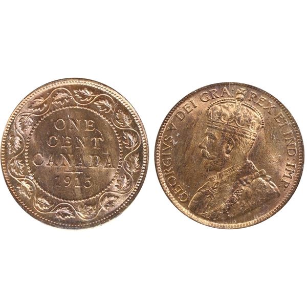 1915 1¢ ICCS Gem Mint State-65 Red