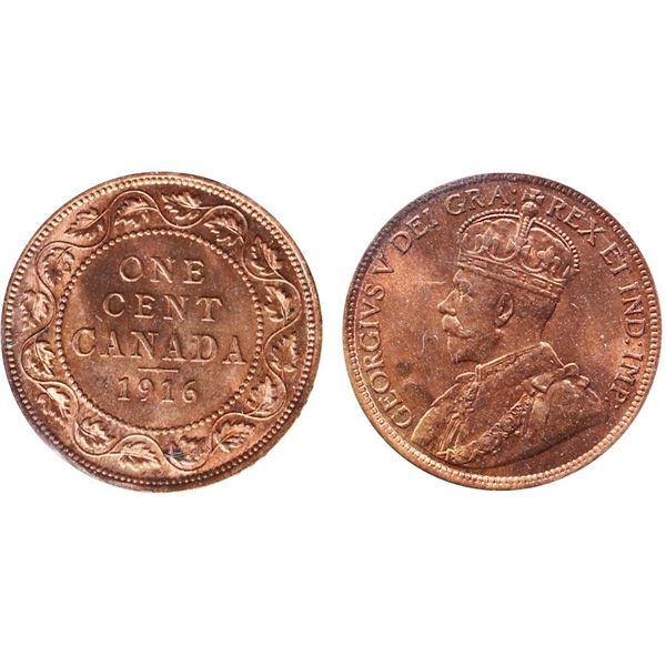 1916 1¢ ICCS Gem Mint State-65 Red