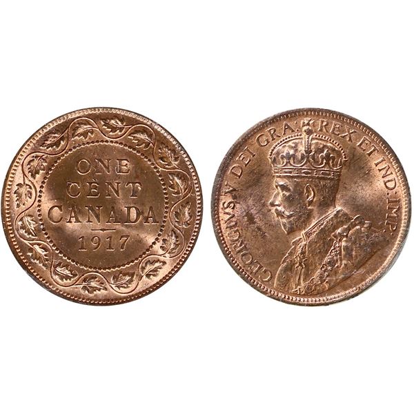 1917 1¢ ICCS Gem Mint State-65 Red