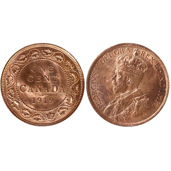 1919 1¢ ICCS Gem Mint State-65 Red
