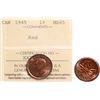 Image 1 : 1945 1¢ ICCS Gem Mint State-65 Red 95% Red Lustre.