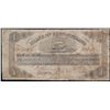 Image 1 : NFLD - TREASURY NOTE - 1850 1£ - NF-1a St.John's, Newfoundland #6039 PMG Fine-12 with issues. Remain