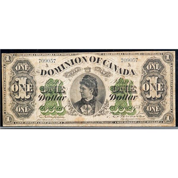 1878 $1 DC-8e #709057 CCCS Choice Fine-15