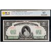 Image 3 : 1917 $1 DC-23a #733387-E, PCGS Choice Uncirculated-63.   This is a choice example with nice colours.