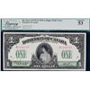 Image 3 : 1917 $1 DC-23a-ii #M-141387 Legacy Choice About Uncirculated-53.  A very nice and bright example.