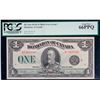 Image 3 : 1923 $1 DC-25n #D7365340, PCGS Superb Gem Uncirculated-66PPQ.  This is a pristine issue with great e