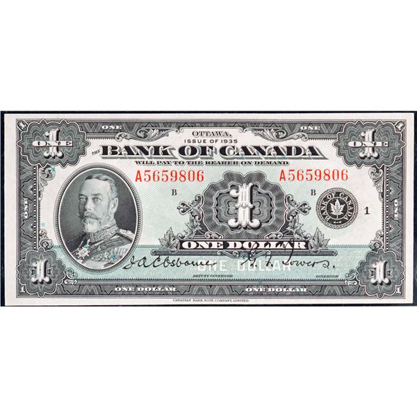 1935 $1 BC-1 #A5659806, Legacy Choice Uncirculated-64PPQ.  This is a choice issue with great eye app