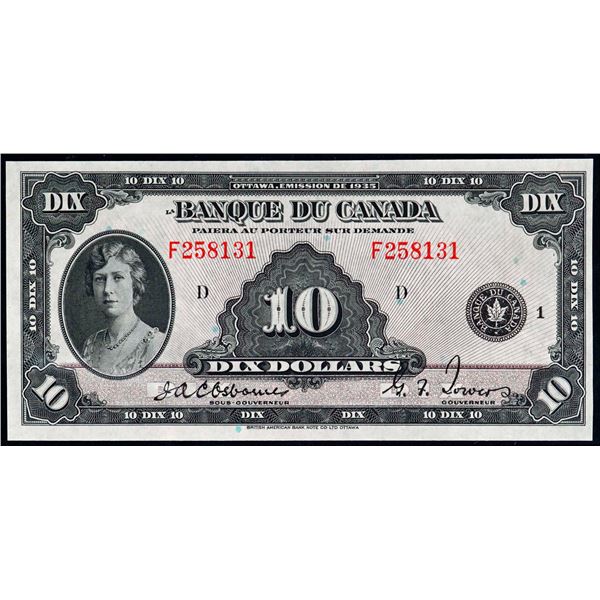 1935 $10 BC-8 #F258131 "French Text" Legacy Choice Uncirculated-64PPQ.   This is a pristine issue wi