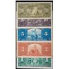 Image 2 : Partial Set; 1937 $1 BC-21a, $2 BC-22a, $5 BC-23a, $10 BC-24a, $20 BC-25a - 6 note set with all Osbo