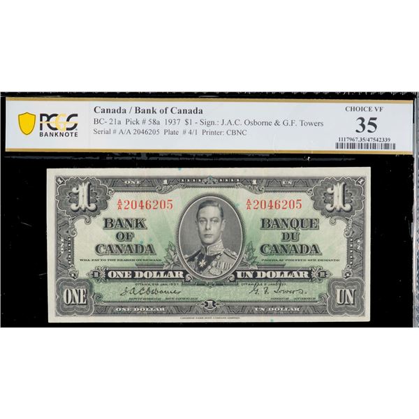 1937 $1 BC-21a, $2 BC-22a, $10 BC-24a. Lot of 3 notes certified Choice Very Fine-30 to Choice Very F