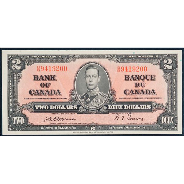 1937 $2 BC-22a #BB9419200, PMG Choice About Uncirculated-58EPQ.