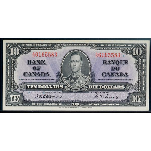 1937 $10 BC-24a #A/D6165583 Uncirculated or better.