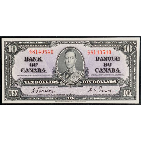 1937 $10 BC-24b #ED8140540, PCGS Superb Gem Uncirculated-66PPQ.  This is a pristine example with gre