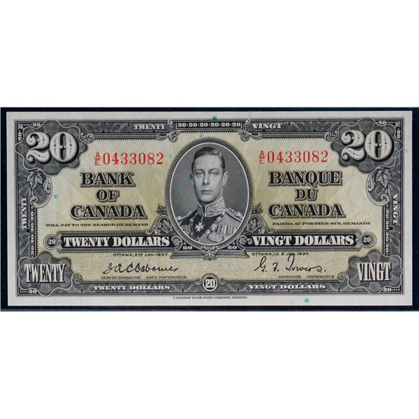 1937 $20 BC-25a #A/E0433082 Choice Uncirculated or better.