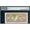 Image 2 : 1937 $20 BC-25a Osborne-Towers signatures #AE0600236, PMG Choice About Uncirculated-55 with minor is