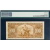 Image 2 : 1937 $100 BC-27a Osborne-Towers signatures #AJ0000671, PMG Choice Very Fine-25.  Low serial number.