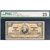 Image 3 : 1937 $100 BC-27a Osborne-Towers signatures #AJ0000671, PMG Choice Very Fine-25.  Low serial number.