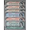 Image 2 : 1954 Devil's Face set! $1-$100 -  BC-29a, 31a, 32a, 33a, 34a, 35a.  All 6 notes with Coyne-Towers si