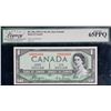 Image 1 : 1954 $1 BC-29a #AA0000409, Legacy Gem Uncirculated-65PPQ.  Low Serial number.