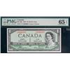 Image 1 : 1954 $1 BC-29a #CA4896965-66, PMG Gem Uncirculated-65EPQ.  Lot of 2 consecutive notes.