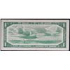Image 2 : 1954 $1 BC-29bA #*A/A0018099 Bright VF-EF example.  Scarce Devil's Face replacement note.